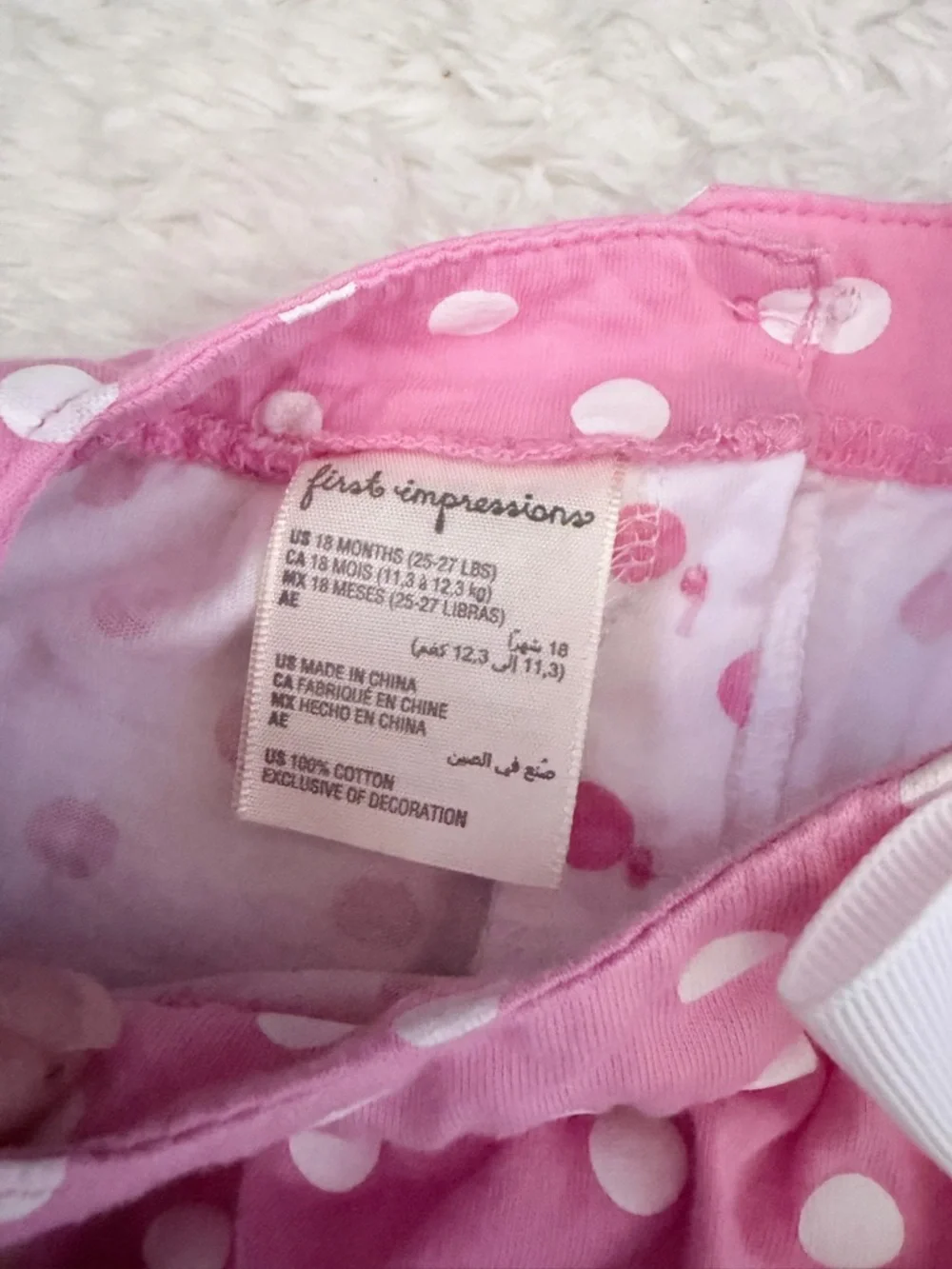 5/$30 🎈 Fresh produce Polka Dot Baby Girl Bubble Romper size 18 months